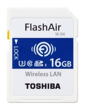TOSHIBA W-04 FlashAir 16GB Memory Card body Good condition express delivery