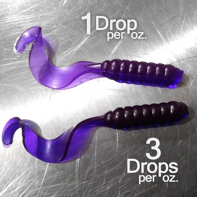 NEW 1 OZ. BLURPLE Liquid Color Dye Fishing Soft Bait Lure Making plastisol eBay