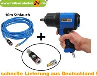 "Bgs Druckluft-Schlagschrauber 12,5 Mm 1/2\" 1.650 Nm 74411 Druckluftschlauch 10M"