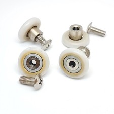 4 X Roulettes De Porte De Douche 20Mm De Diamètre L015-1