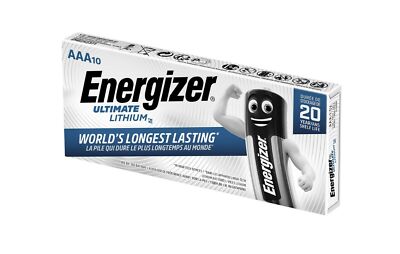 10 x Energizer Ultimate Lithium AAA Micro Batterie FR03 1,5V im Streifen