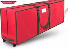 Christmas Tree Storage Bag, Rolling Storage Bag with 1.6-Inch Wheels for Easy Tr