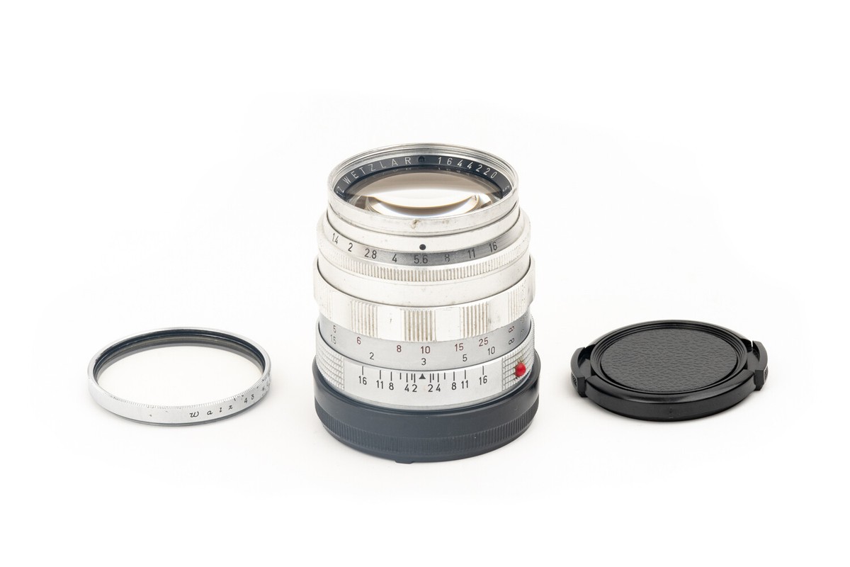Leica Leitz Wetzlar Summilux M 50mm f/1.4 E43 Germany Silver Leica Leitz Wetzlar Summilux M 50mm f/1.4 E43 Germany Silver