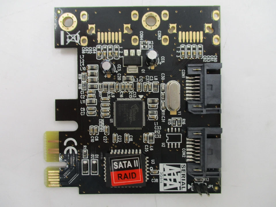 SYBA 2 Port SATA II PCI-Express 1.0 x1 Card P/N: SD-LP-PEX2IR Tested Working - Image 4 of 4