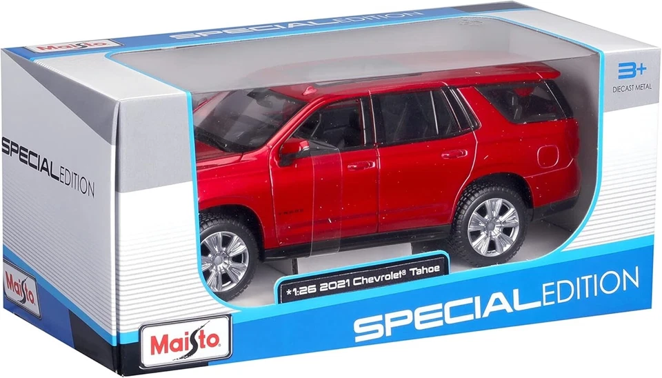 Auto Da Modellismo Chevrolet Maisto Scala 1:26 Colore Rossa Dai 3 Anni + - Immagine 2 di 4
