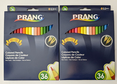 Prang Colored Pencils 3.3 mm  2 boxes 36 Pencils in each box Non Toxic