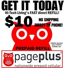 Page Plus 10 Refill DIRECT ELECTRONIC FAST to PHONE TRUSTED 25yr USA SELLER