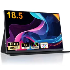 100Hz Portable Monitor 18.5 Inch 1080P Full HD Type C Laptop Monitor HDMI Screen