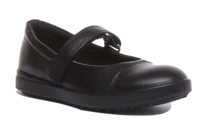 Ecco Elli Eva Sole Cushioned Sole Maryjn In Black Size Girl US 5 - 11