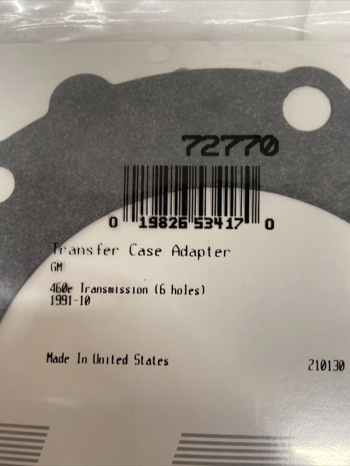 72770 Transfer Case Adapter Gasket Fel-Pro Fits GM 460e Trans 1991-2010 - Image 4 of 4