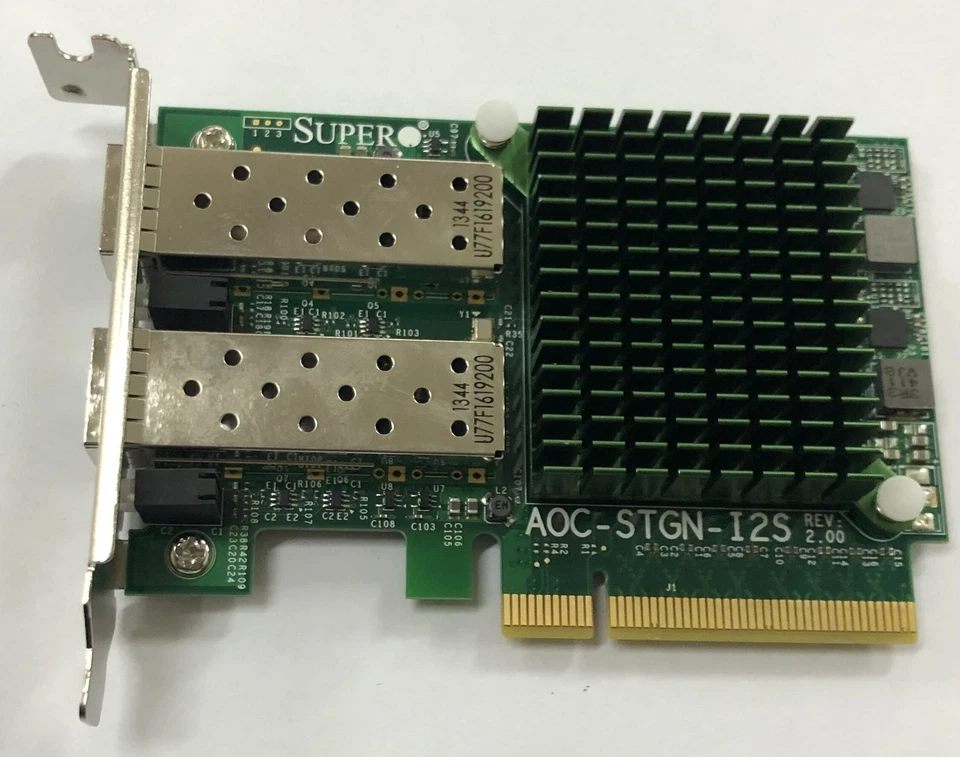 Supermicro AOC-STGN-I2S Dual Port 10GbE SFP+ Low Profile PCIe 2.0 x8 x520 82599 - Image 2 of 4