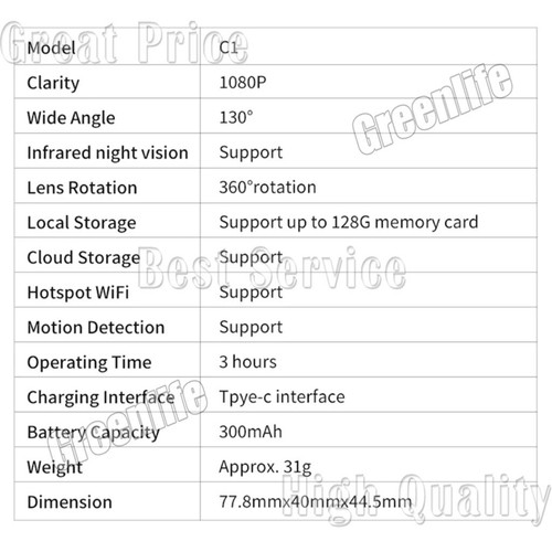 HD 1080P Wireless Bluetooth Mini WIFI IP Camera Home Security Cam Night Vision - Picture 18 of 24