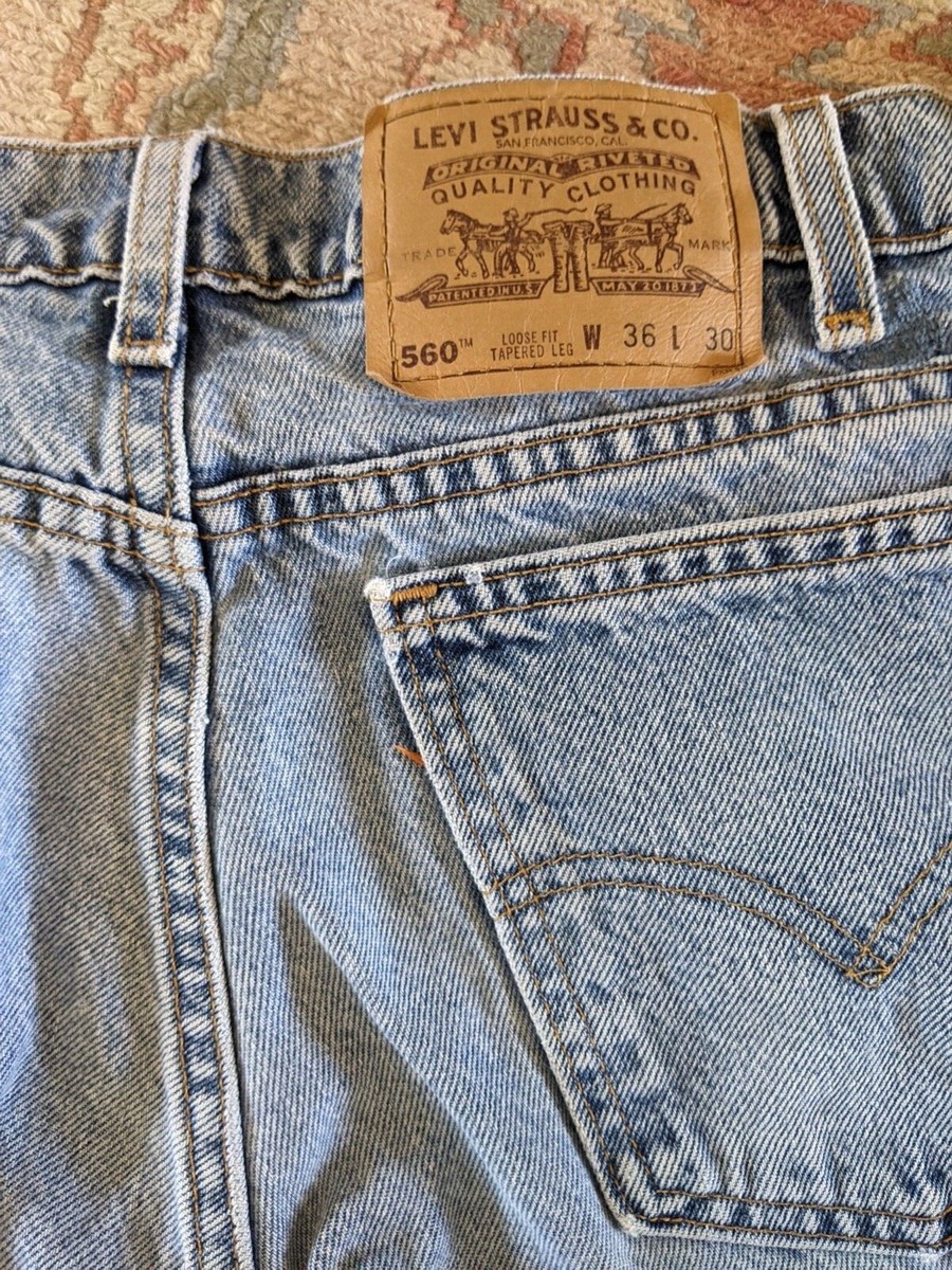 Vintage Levis 560 Orange Tab USA Made W36 L30 Loose Fit Vintage Levis 560 Orange Tab USA Made W36 L30 Loose Fit