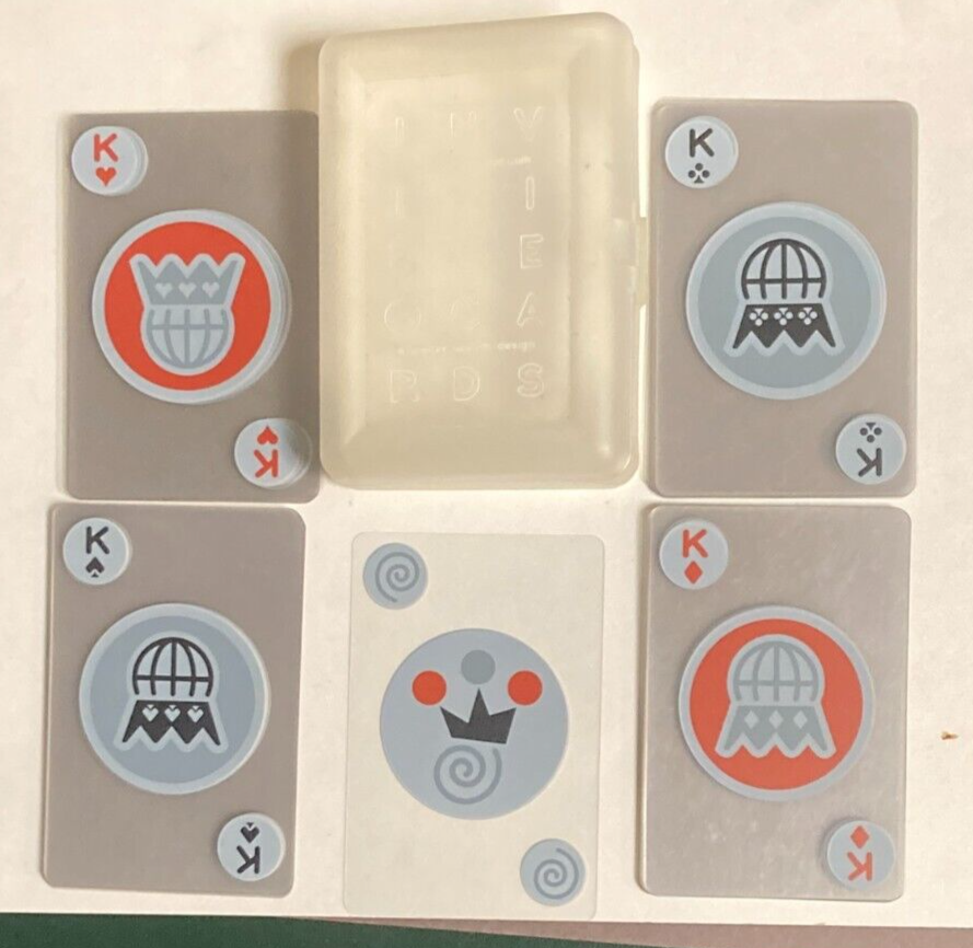 Invisible Clear Plastic Deck Playing Cards, Rare Conversational