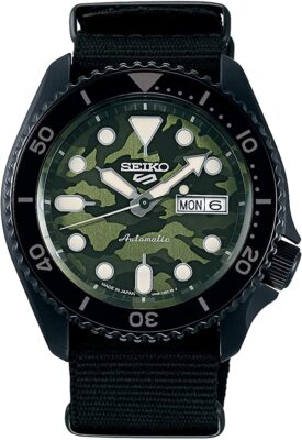 SEIKO 5 Sports カモフラージュ SBSA173 Seiko 5 Sport SBSA173 Automatic Mechanical Camouflage Green Dial