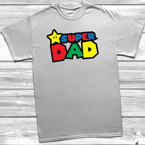 Super Dad T-Shirt Mario Luigi Fathers 