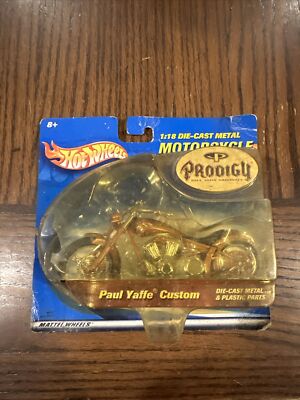 Hot Wheels Prodigy Paul Yaffe Customs Original Motorcycle 2001 1:18 Scale 