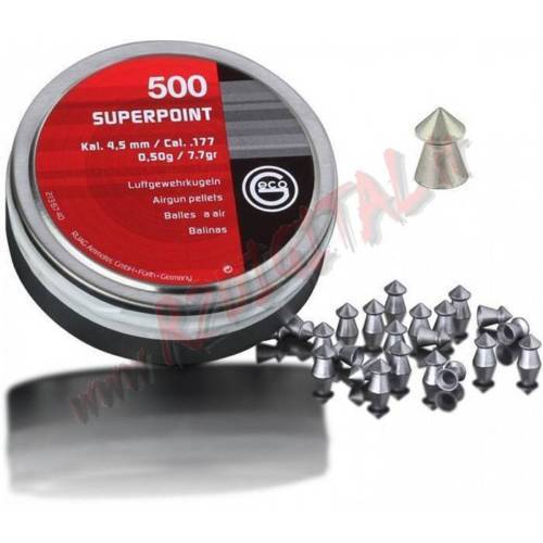 3x PIOMBINI GECO SUPERPOINT CALIBRO 4.5 .177 TESTA PUNTA PALLINI ARIA COMPRESSA - Imagen 1 de 1