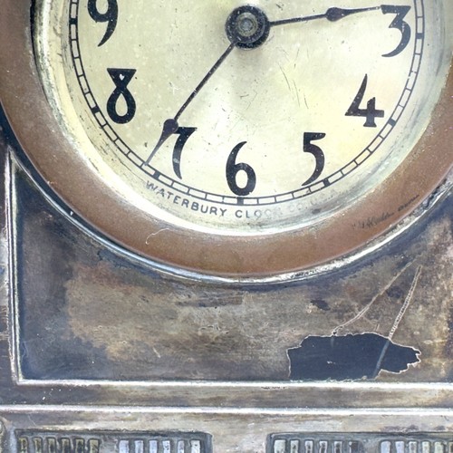 Antique Waterbury Clock Co. Desk Clock Vintage Collectible - Picture 7 of 7