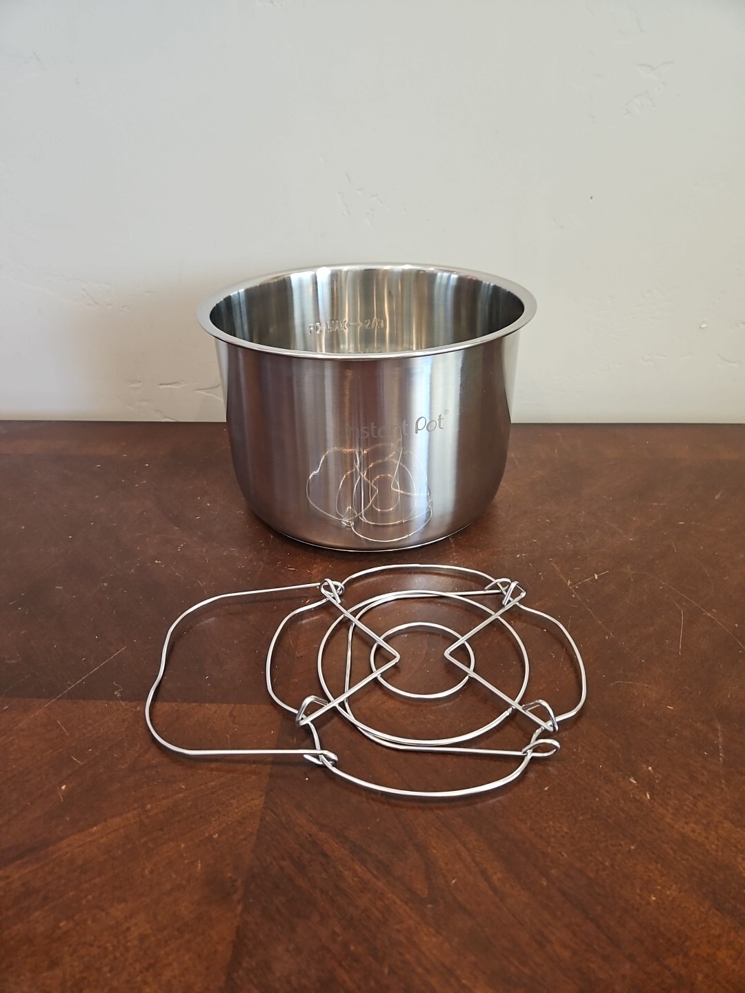 Instant Pot Duo Plus Replacement parts INNER POT and rack ONLY 6Qt NEW OEM-image