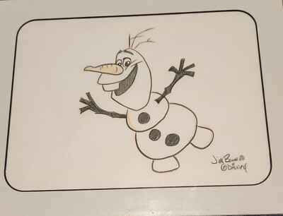 Jim Bonserio At Disney Original Art Drawings Olaf
