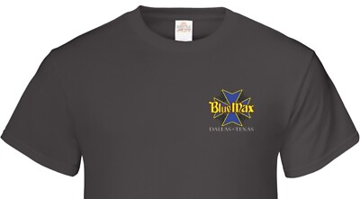 Blue MAX AA/FC (128) MENS Charcoal T-SHIRT 100% COTTON. DRAG RACE