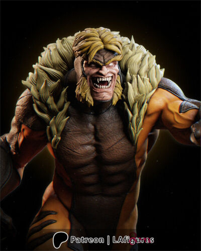 Sabretooth X-Men 3D Printing Figure Unpainted Model GK Blank Kit Sculpture Stock - Picture 4 of 9