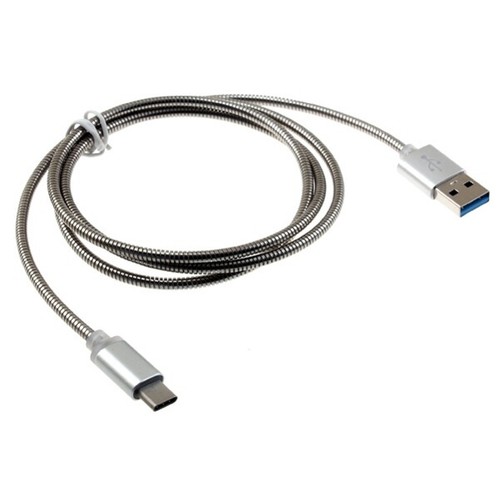 6ft Metal USB Cable Type-C Charger Cord Power Wire for Cell Phones - Picture 2 of 6
