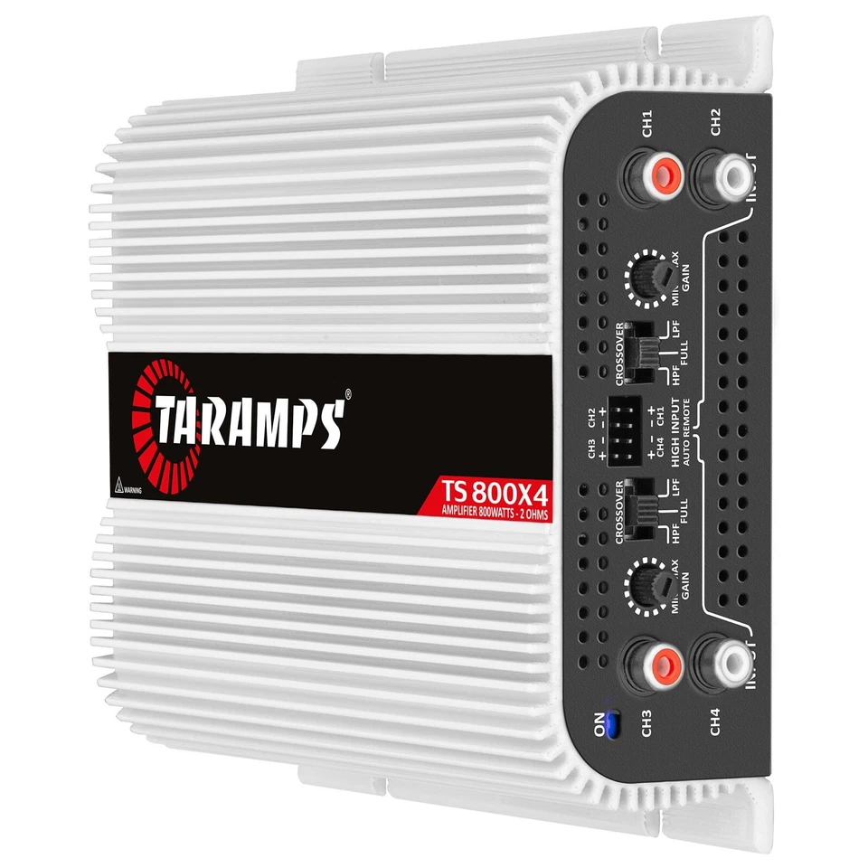 [VENDEDOR DE EE. UU.] Amplificador de audio para automóvil Taramps TS 800x4 800 vatios Rms 2 ohmios 4 canales Foto 3 de 4
