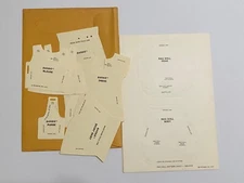 Mattel Barbie & Animals Paper Clothes Templates 1973 1974