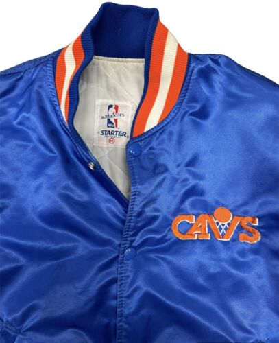 Giacca Vintage Starter Cleveland Cavaliers CAVS Raso NBA Adulto Taglia Media M - Foto 4 di 8
