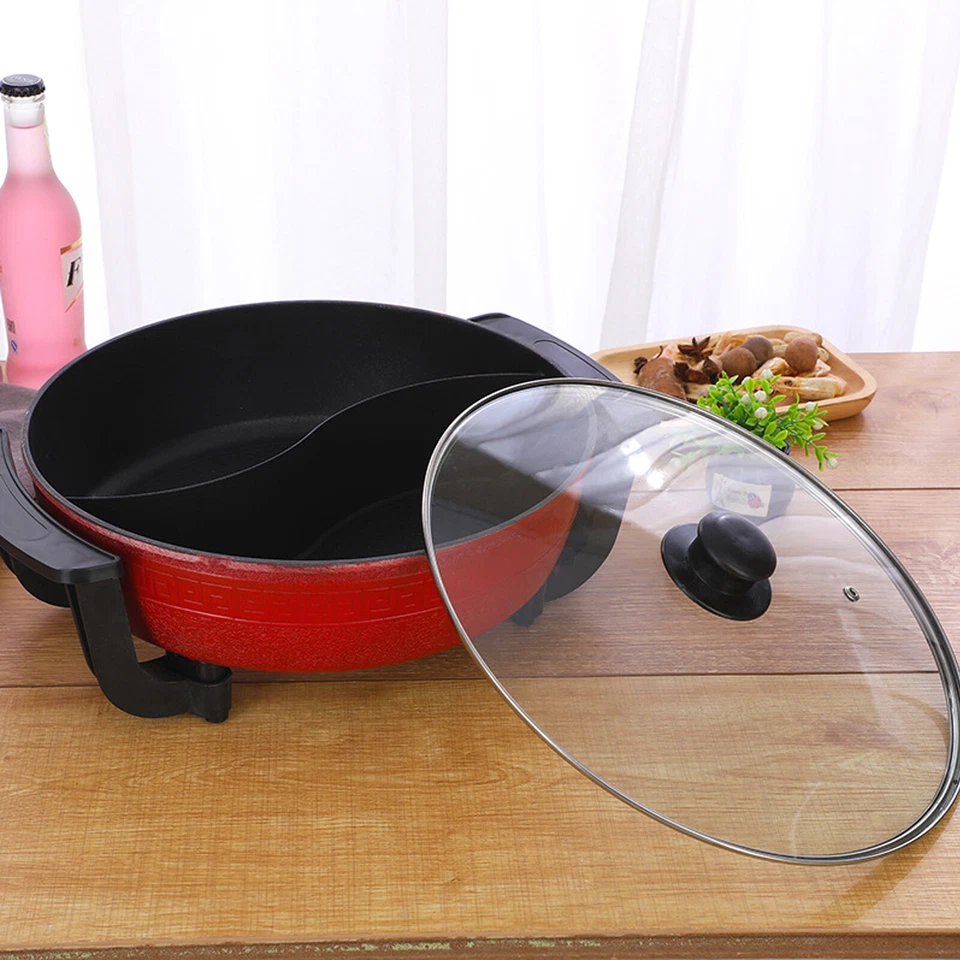 6L Hot Pot Twin Kochtopf Yin Yang Hotpot MultifunktionalePfanne Elektrisch - Bild 4 von 4