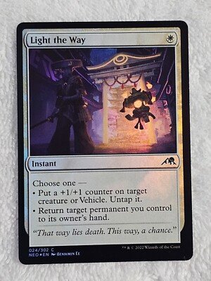 MTG Light the Way FOIL #24 Kamigawa Neon Dynasty Magic Gathering Card NM | eBay MTG Light the Way FOIL #24 Kamigawa Neon Dynasty Magic Gathering Card NM | eBay