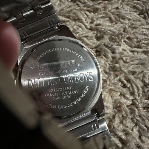 Gametime Dallas Cowboys Watch Silver NFL Watch Works Tested Adjustable - Picture 5 of 5