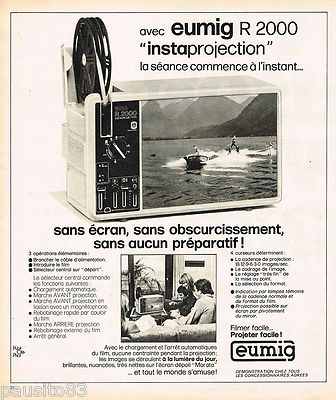ADVERTISING ADVERTISING 055 1976 EUMIG R 2000 INSTAPROJECTION