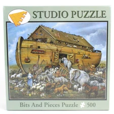NOAH'S ARK 500 Pc Jigsaw Puzzle Bits And Pieces Studio Ruane Manning 16x20" NEW