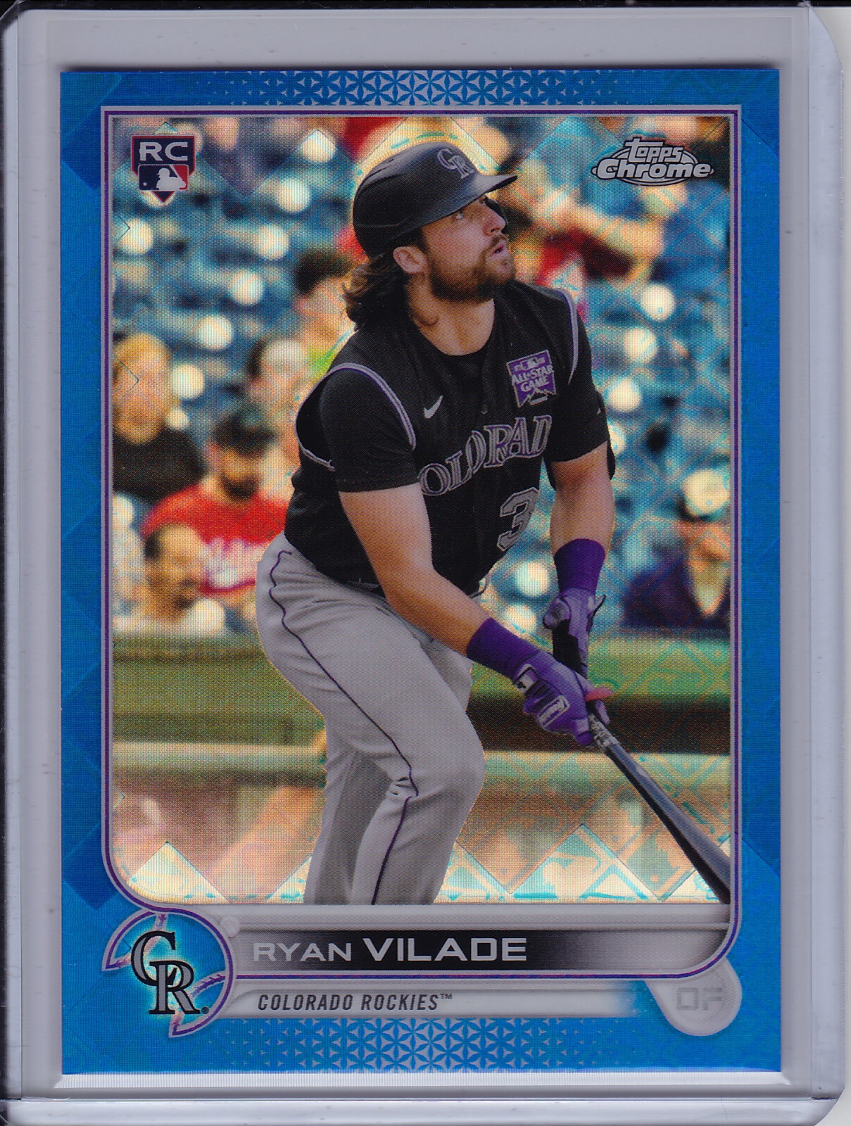 Ryan Vilade 2022 Topps Chrome Logofractor Blue #'d /150 Refractor Rookie Card