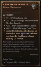 DIABLO 4🔥NEW SEASON🔥‍‍‍‍‍‍Unique Items ‍Rage of Harrogath