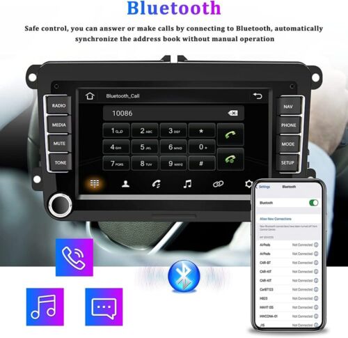 2G+64GB 7" Autoradio Android 13 Für VW GOLF 5 6 Passat Tiguanmit GPS Navi FM RDS - Bild 4 von 12