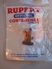 Rupert Bear Official Conference Pin Badge Limited Edition 2001 Blackpool Tower