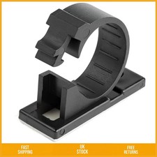 Adhesive Cable Management Clips Black  94V-2 Rated 100 Pack