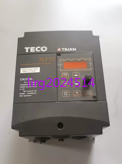 1pc used  TECO N310-4001-H3X 0.75KW/380V