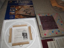 Scrabble Deluxe 1987 Turntable Edition Selchow & Righter 100% COMPLETE