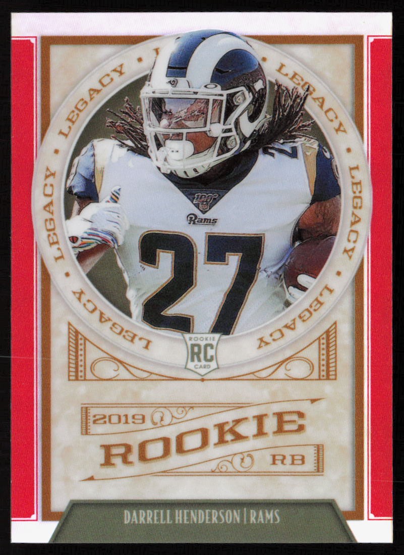 Darrell Henderson 2019 Panini Chronicles Legacy Update Rookies Red #206 #/99