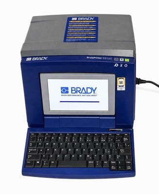 Brady S3100 Industrial Label & Sign Printer w/Cutter, Stand & Supplies Pre-Owned