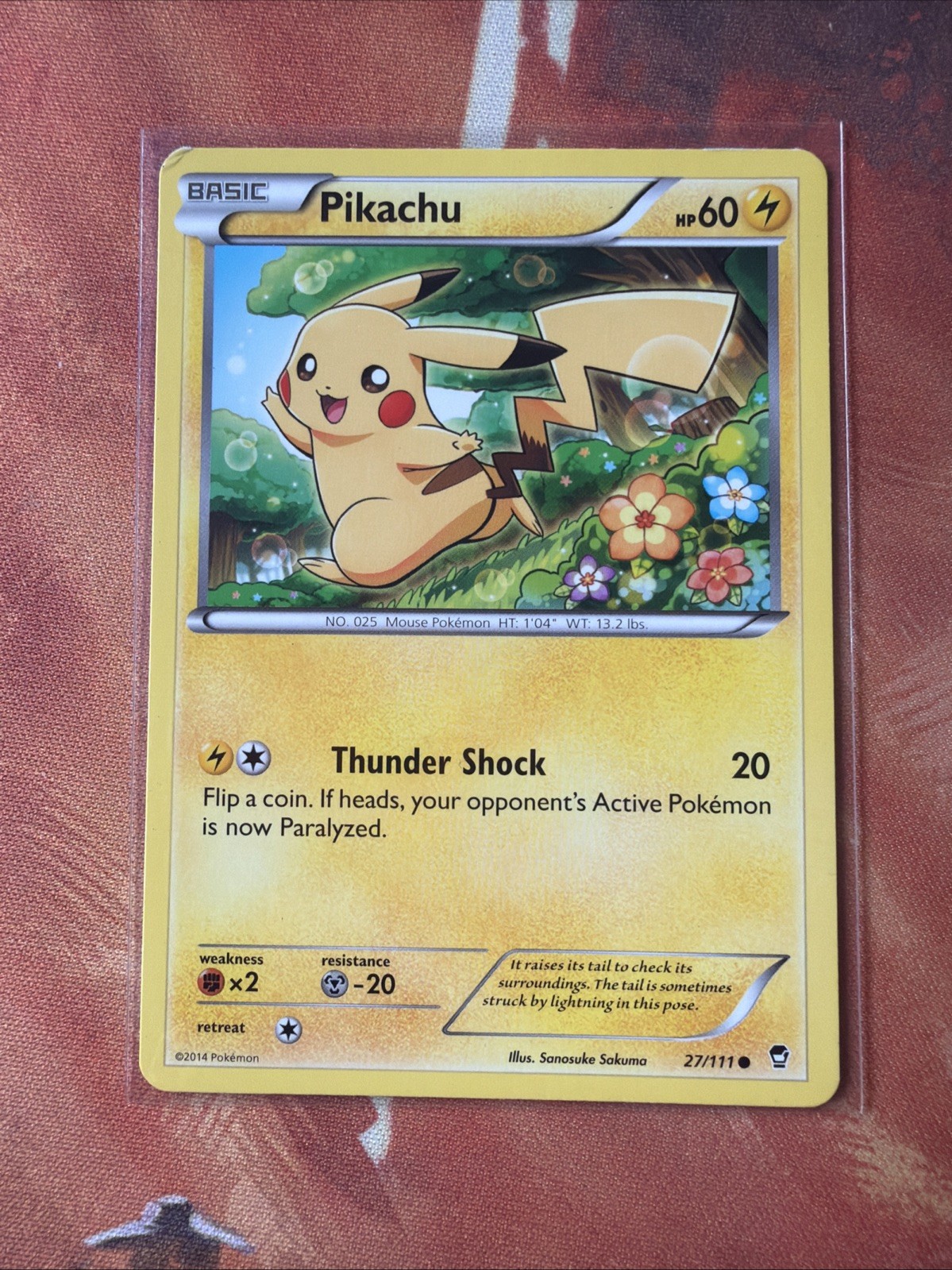 Pikachu Common XY - Furious Fists 27/111 Lightning Normal Pokemon Card TCG
