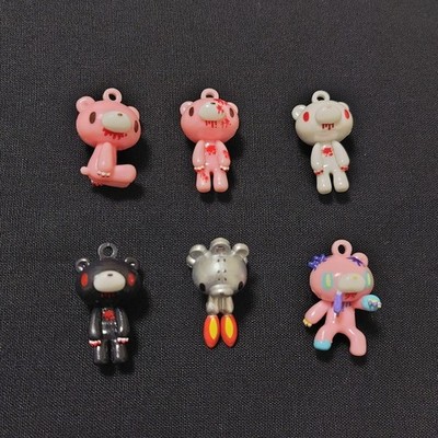 Gloomy Bear Badeball Mini Figur Schlüsselanhänger komplett 6er Set Chax GP...