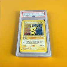 Pokémon TCG Pichu 12/111 Neo Genesis Holo Rare 1st Edition English 2000 PSA 8 on eBay