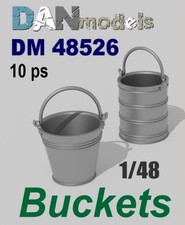 Buckets 10 ps. Accessories model kit 1/48 Dan Models 48526
