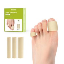 Bukihome Cuttable Toe Tubes Sleeves - Foam Protectors Multi-Size, White